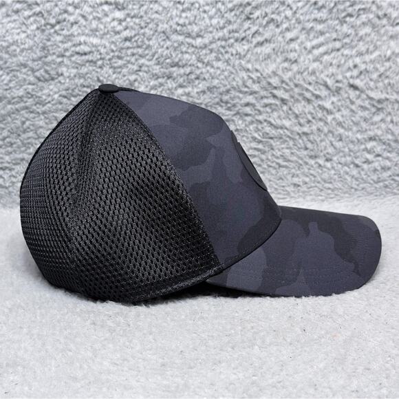 Lululemon Big Logo Camo Mesh Back Hat Adjustable Cap Camouflage Black S/M - Picture 4 of 8